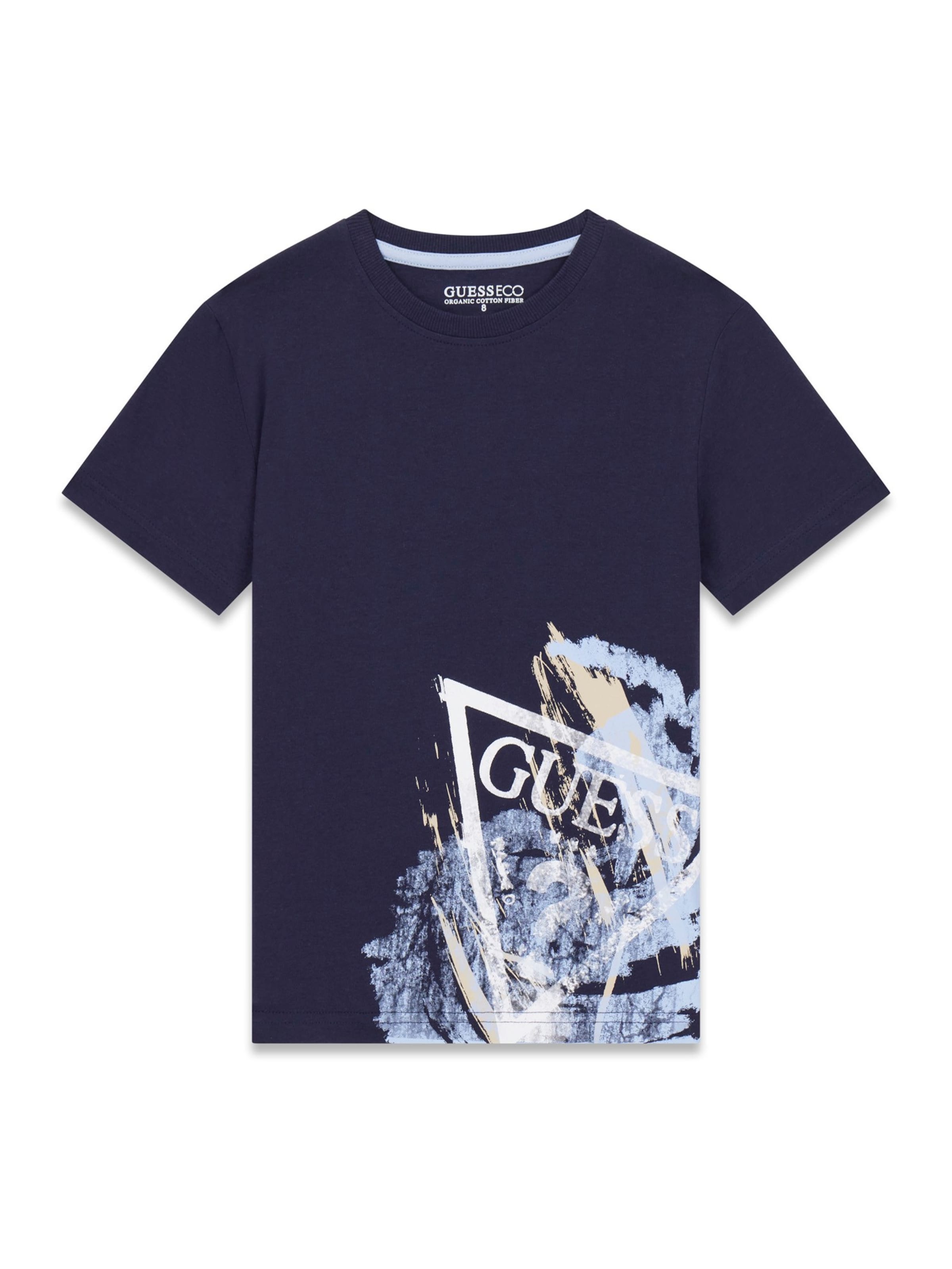 GUESS - Camiseta en azul: frente