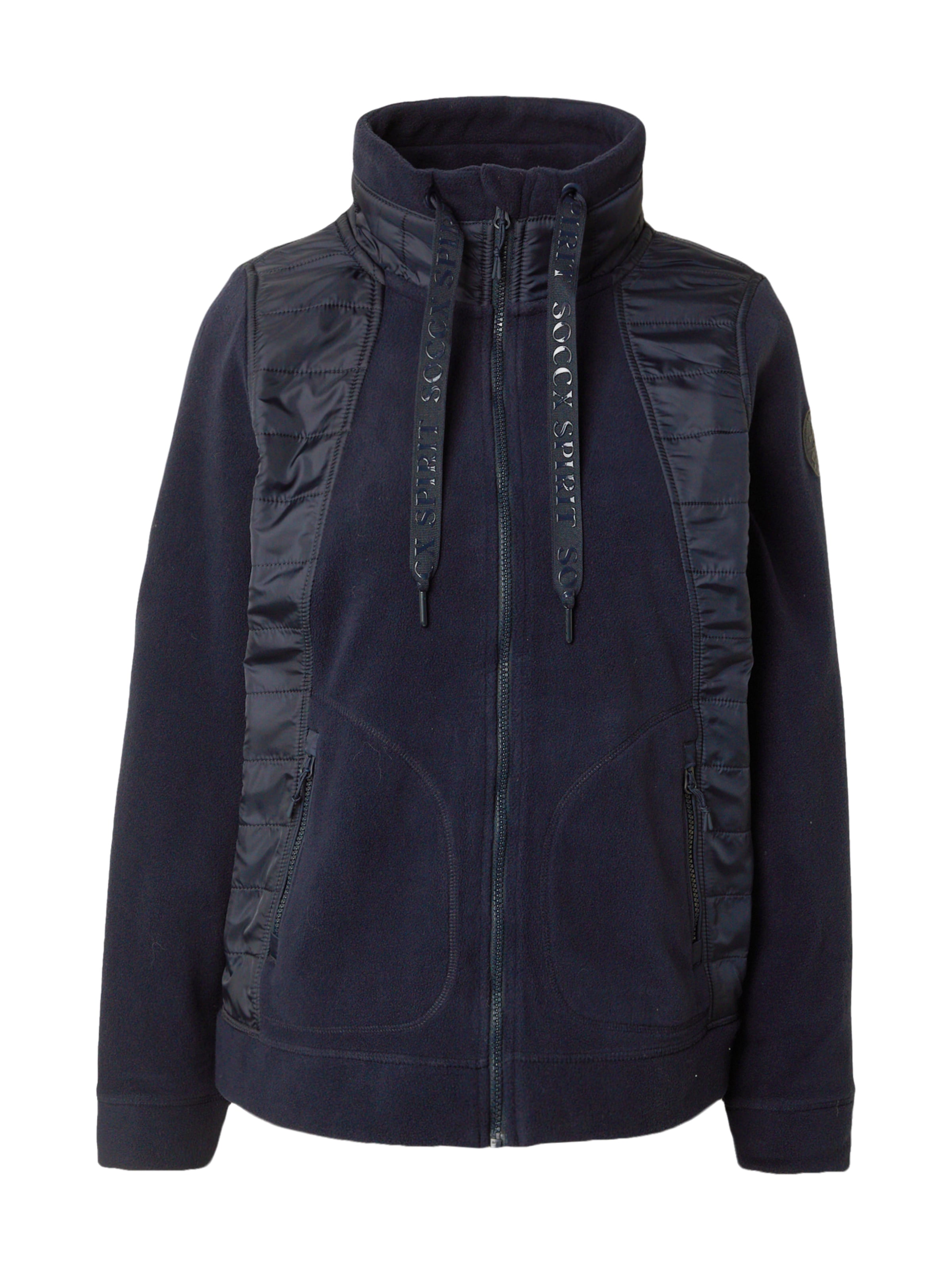 Soccx Fleece jacket in Blue: front