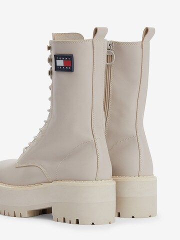 Tommy Jeans Lace-Up Boots in Grey