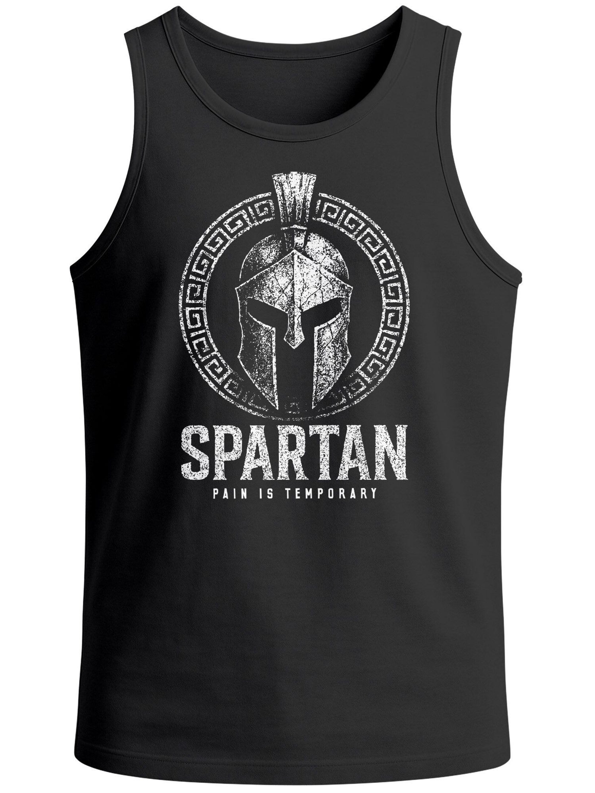 Neverless Shirt 'Spartan'‌‌‌‌‌‌‌‌‌‌ in Schwarz: Vorderseite