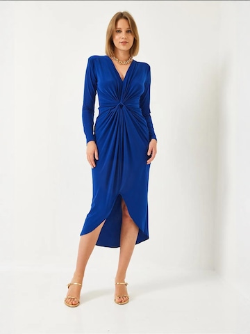 Robe Bianco Lucci en bleu : devant