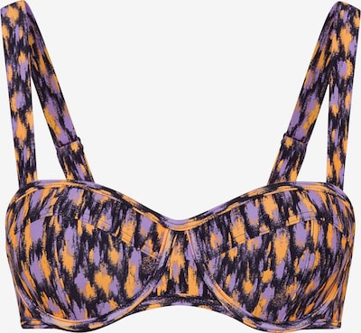 LSCN by LASCANA Bikinitop 'Lavista' in lila / orange / schwarz, Produktansicht