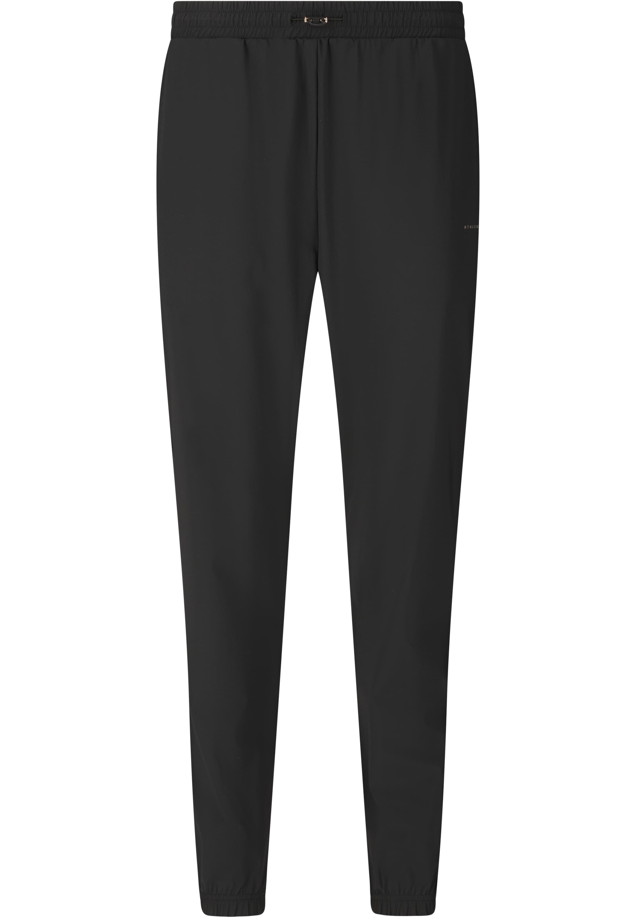 Athlecia Tapered Outdoorbroek 'Amisa V2' in Zwart: voorkant