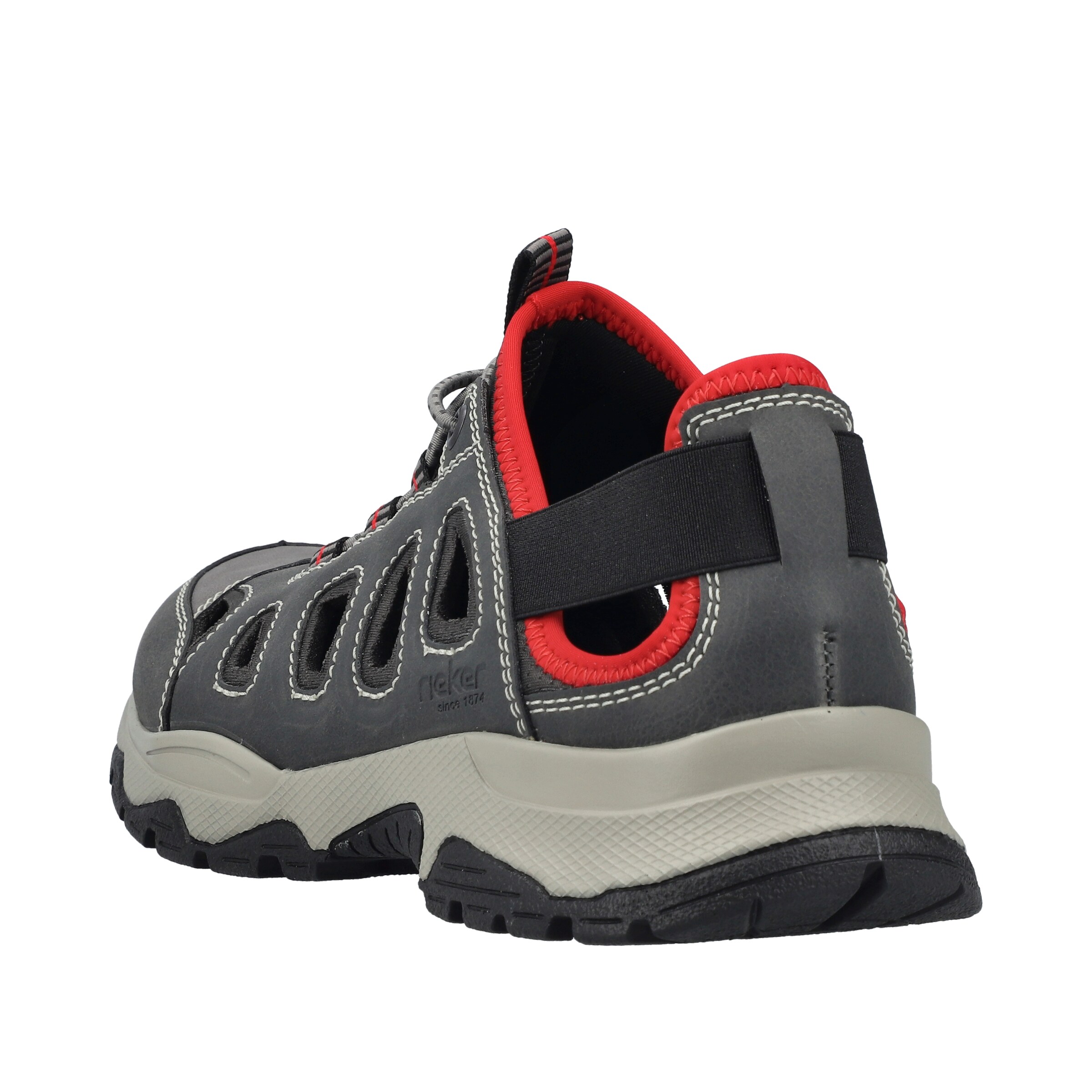 Rieker Schnürschuh in Grau