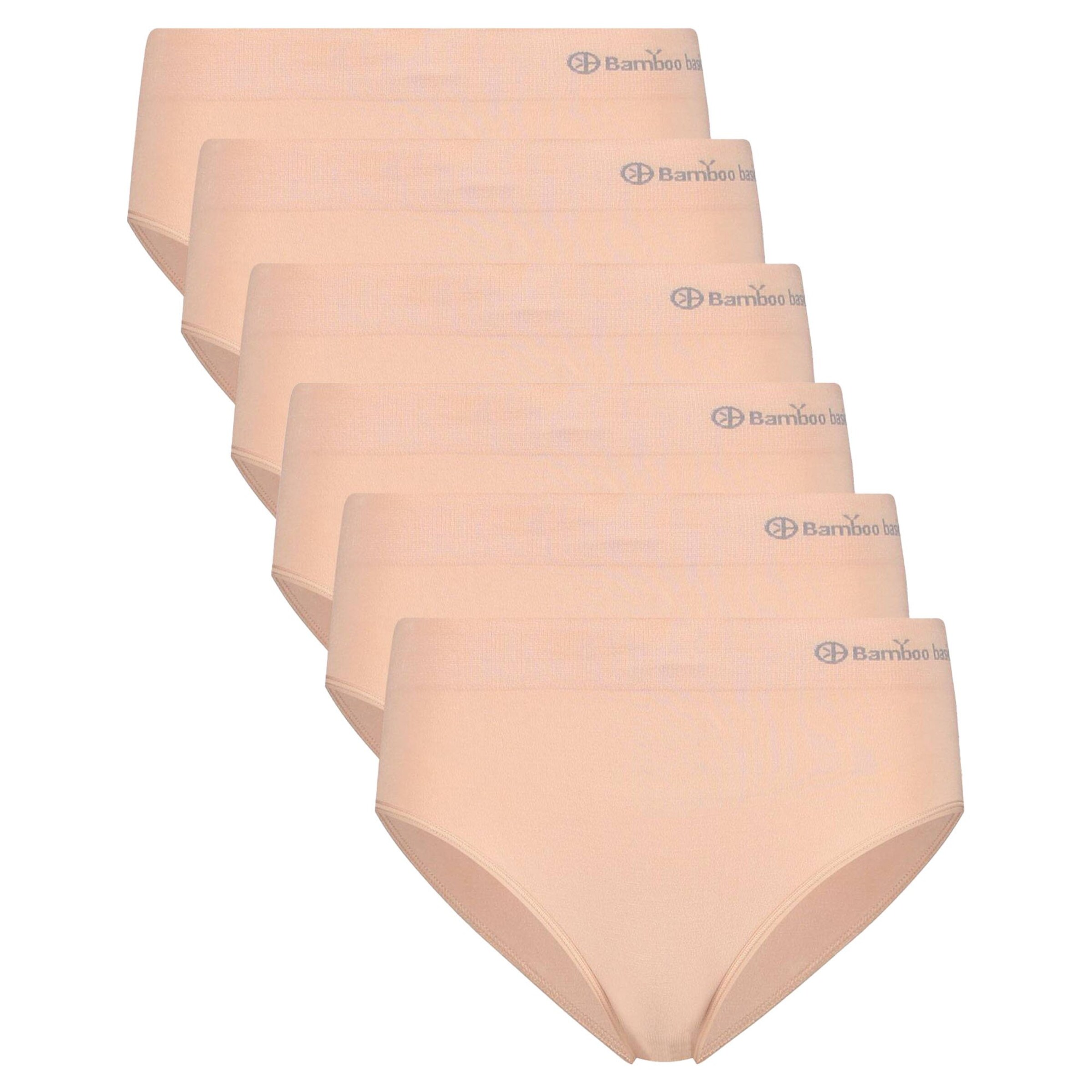 Slip Bamboo basics en beige : devant