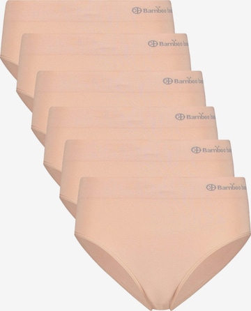 Slip Bamboo basics en beige : devant