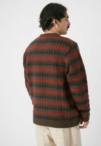 Cleptomanicx Sweater 'Trio' in Brown