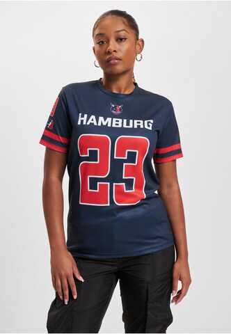 European League of Football T-Shirt 'Hamburg Sea Devils' in Blau: Vorderseite