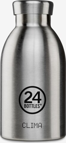 24Bottles Drinking Bottle 'Steel 330 ml' in Silver: front