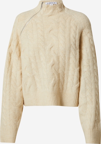 Pullover 'Xamira' di EDITED in beige: frontale