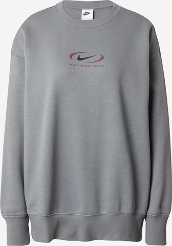 Nike Sportswear - Sudadera 'Swoosh' en gris: frente