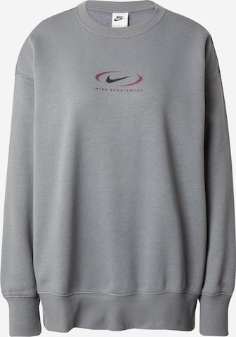 Nike Sportswear Μπλούζα φούτερ 'Swoosh' σε γκρι: μπροστά