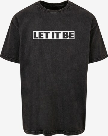 Merchcode T-Shirt 'Beatles -  Let it be' in Schwarz: predná strana