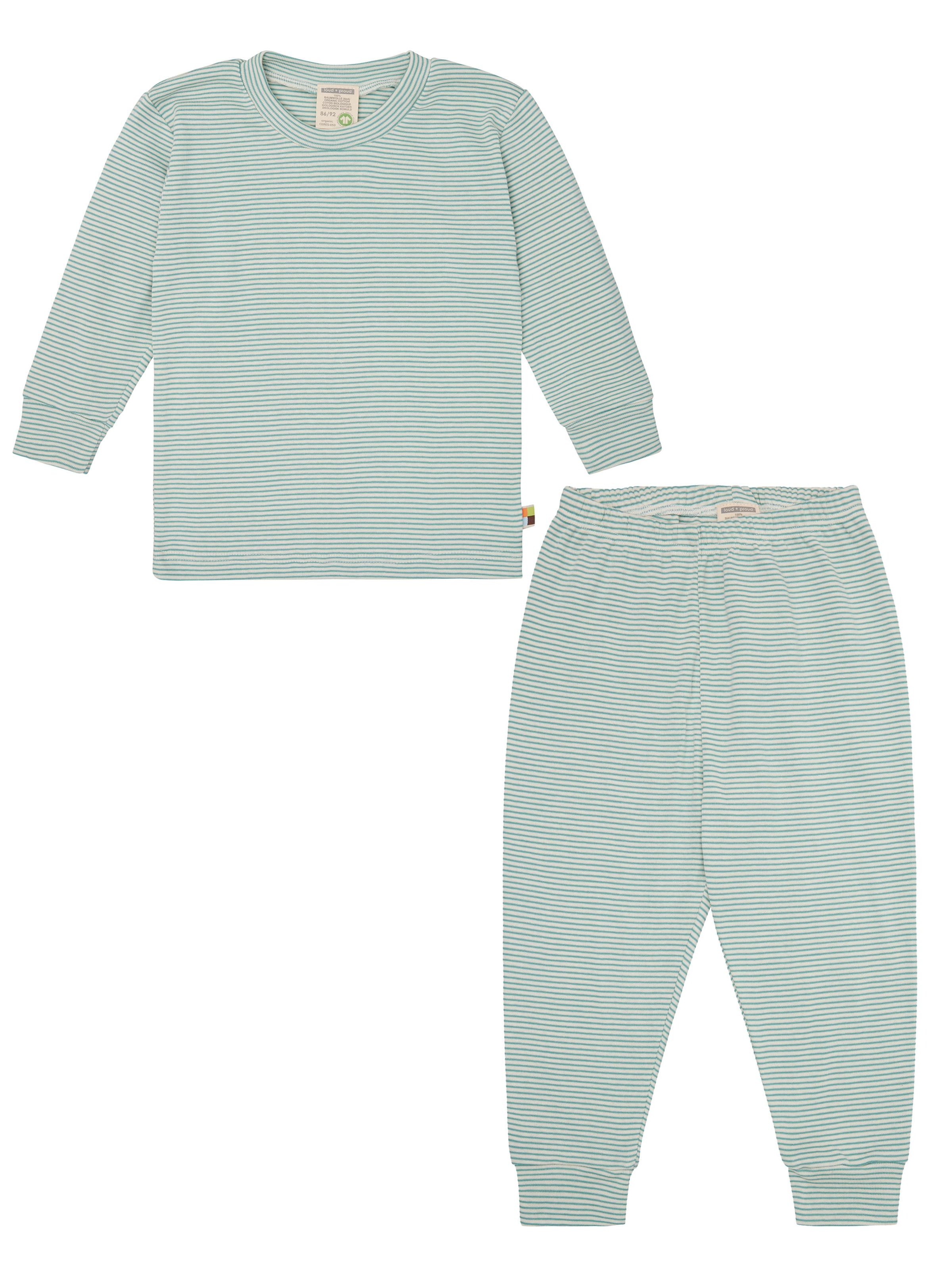 loud + proud Schlafanzug‌‌‌‌ in Grün: Vorderseite