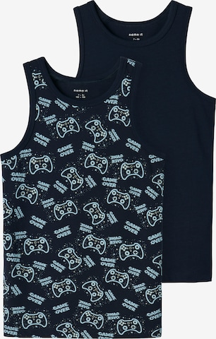 mėlyna NAME IT Apatiniai marškinėliai: priekis