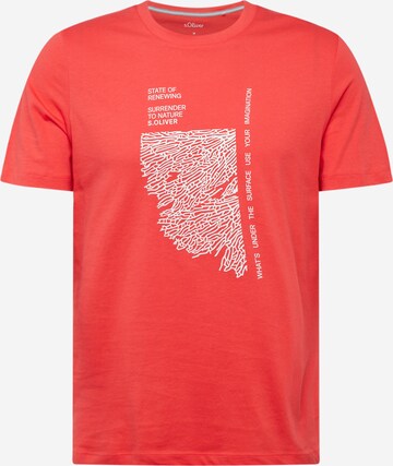 T-Shirt s.Oliver en rouge : devant