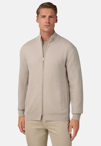 Boggi Milano Gebreid vest in Grijs: voorkant