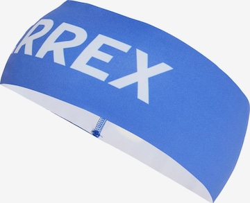 ADIDAS TERREX - Banda de cabeza deportiva en azul: frente