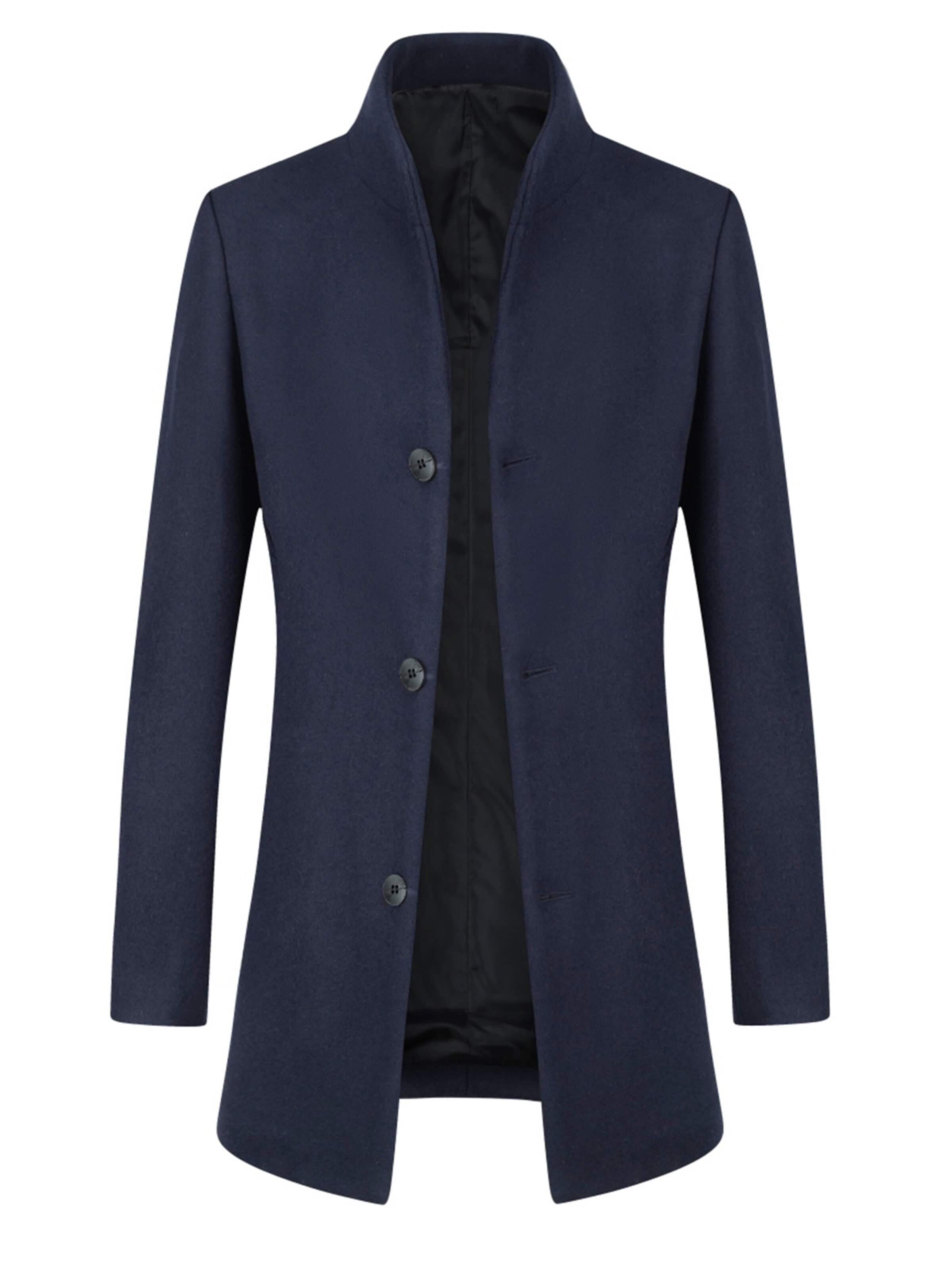 ALLTHEMEN Winter Coat 'Tuchfühlung' in XS in Navy, Item view