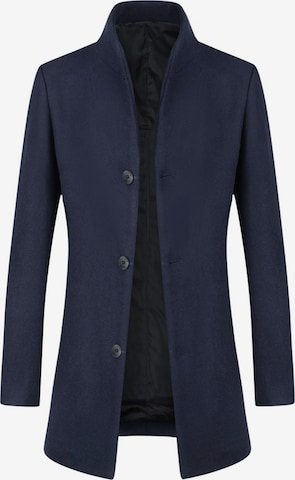ALLTHEMEN Winter Coat 'Tuchfühlung' in Blue: front