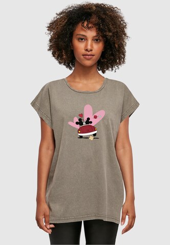 ABSOLUTE CULT Shirt 'Mickey Mouse - Car' in Braun: predná strana