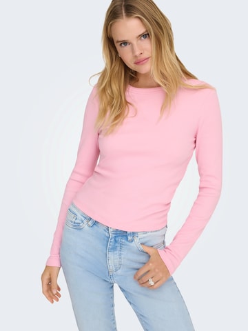 ONLY T-shirt 'ONLVAL' i rosa