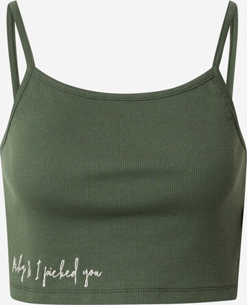 ABOUT YOU x Swalina&Linus Top 'Merle' in Green: front