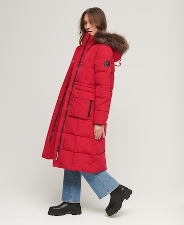 Superdry Winter Coat 'Everest' in Red