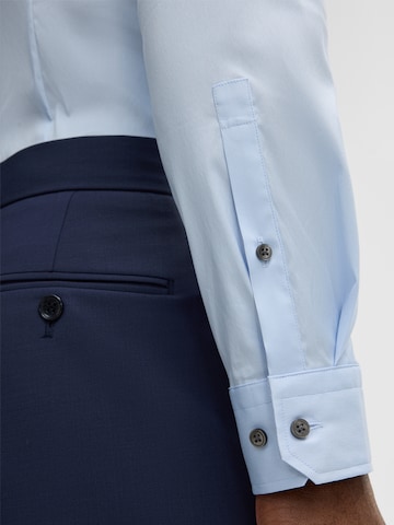 STRELLSON Slim fit Zakelijk overhemd 'Santos' in Blauw