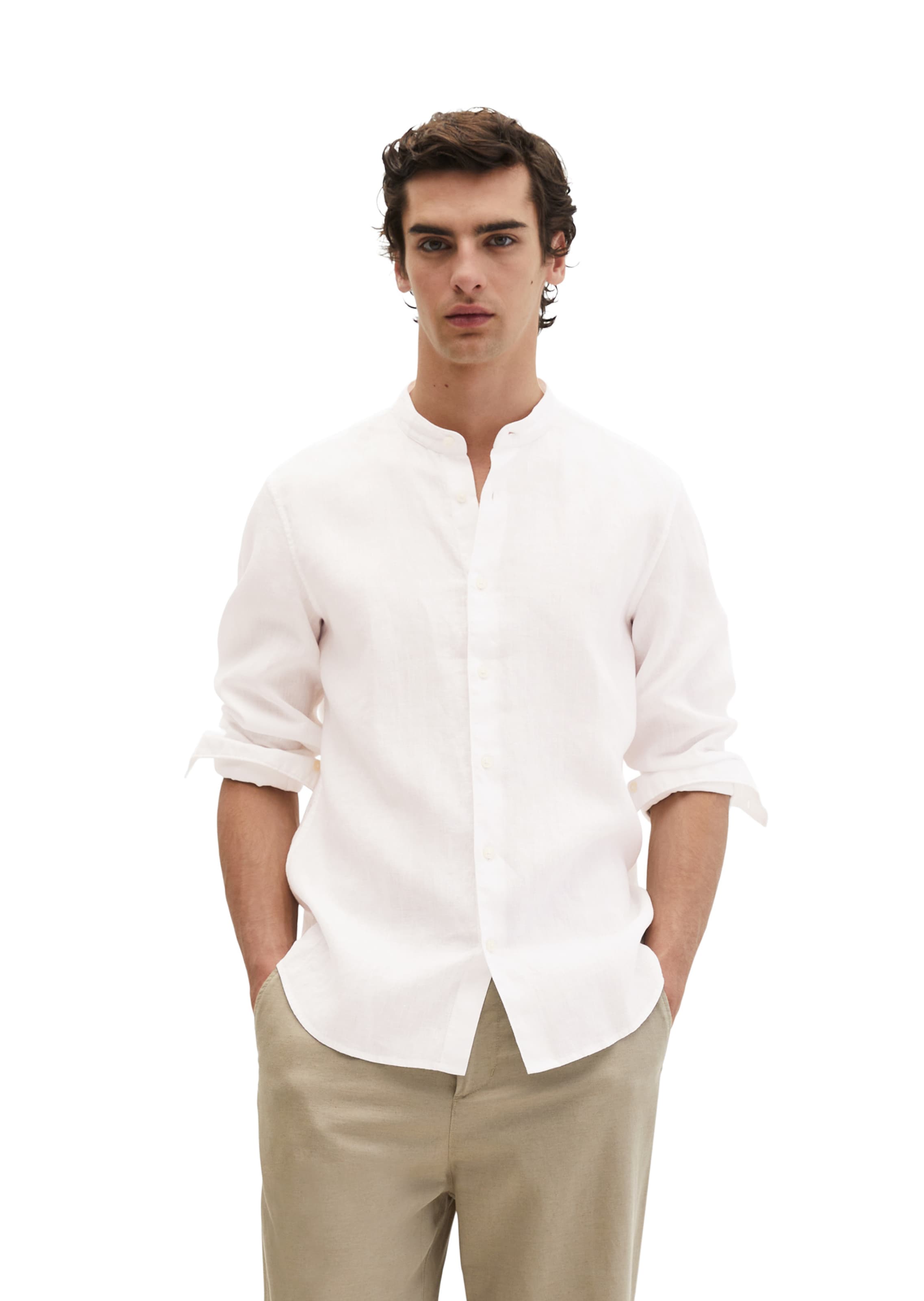 Marc O'Polo Regular fit Button Up Shirt in White: front