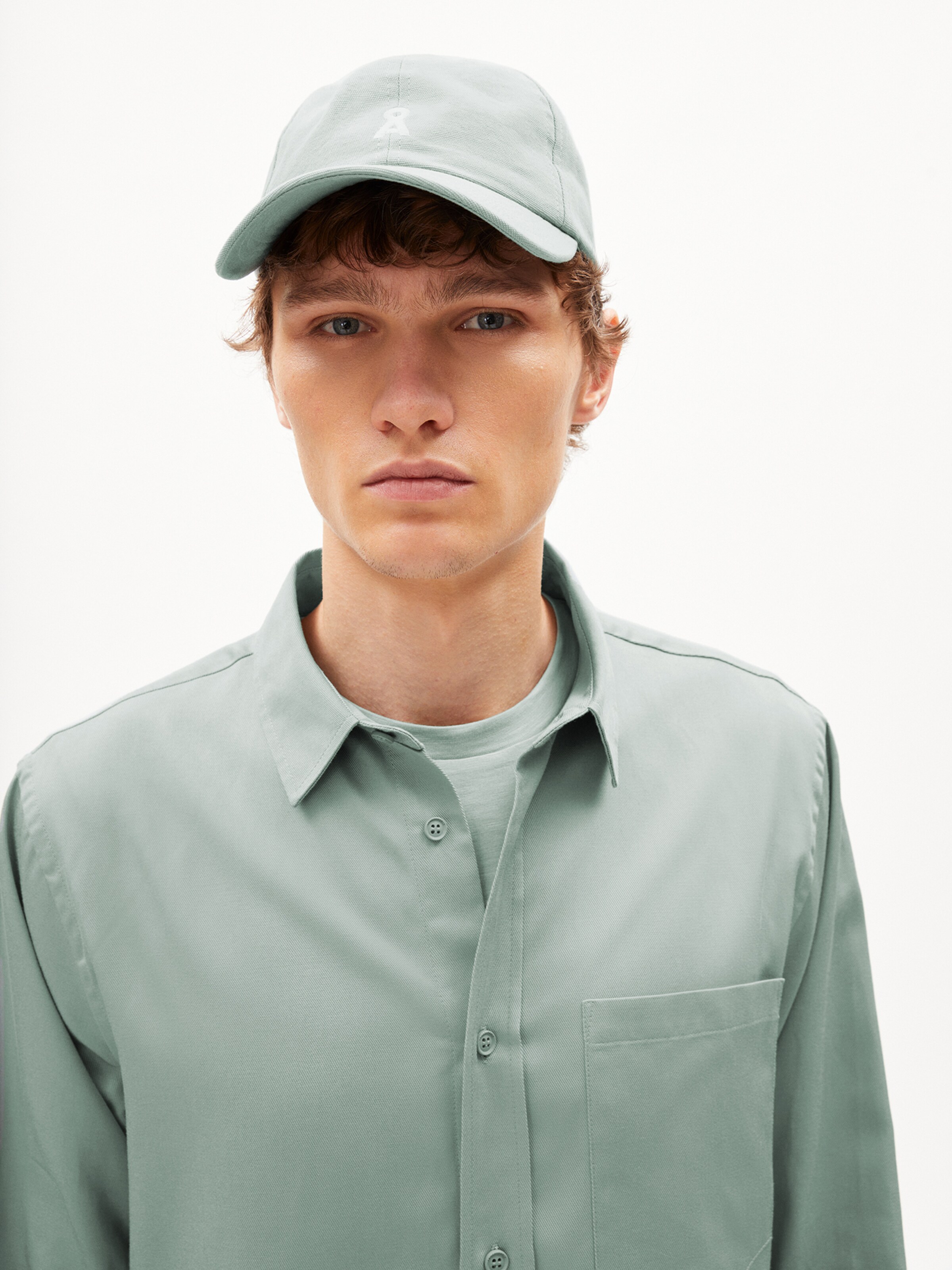 ARMEDANGELS Kappe YENAAS BOLD in Blau: Vorderseite