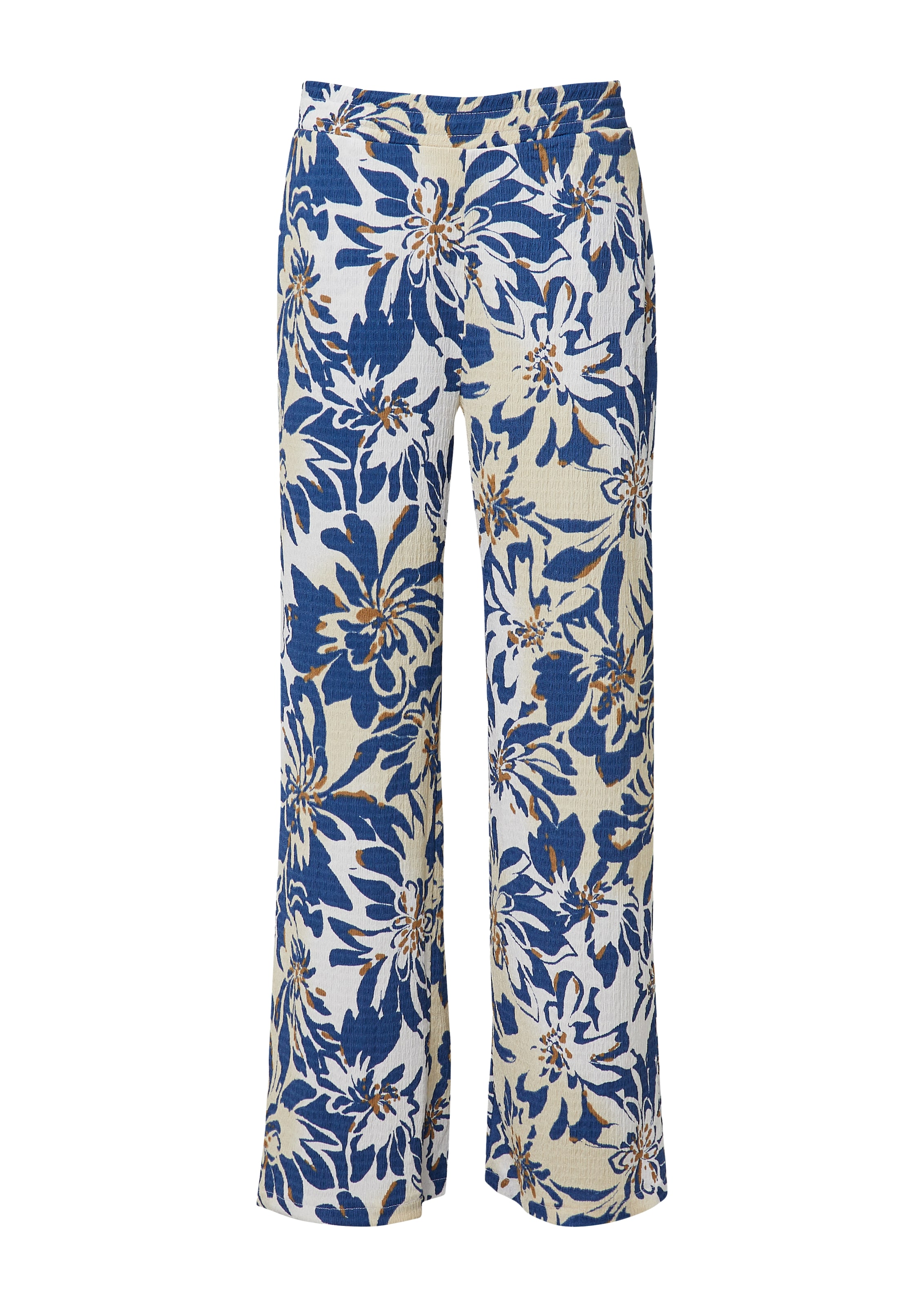 s.Oliver Wide leg Broek in Beige: voorkant