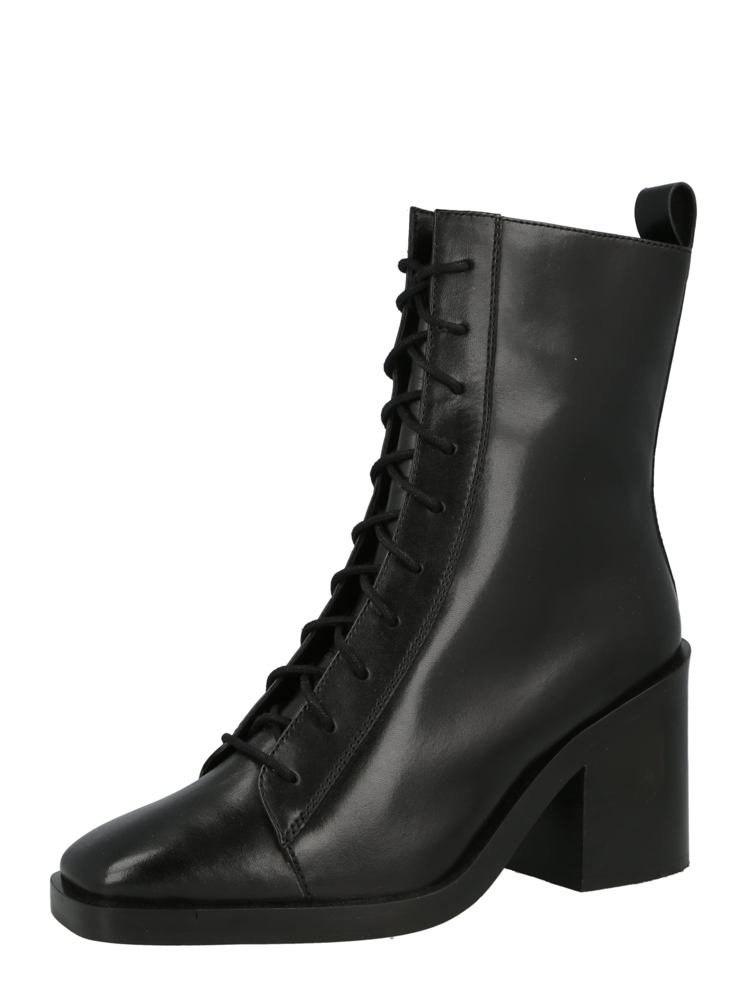 Karolina Kurkova Originals Šněrovací kozačky 'Linda' – černá: přední strana