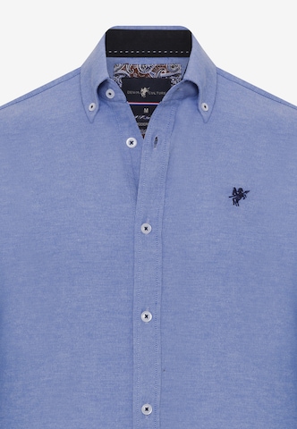 DENIM CULTURE Regular fit Overhemd 'Matthew' in Blauw