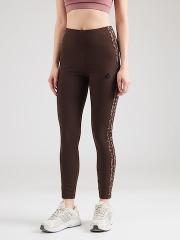 ADIDAS SPORTSWEAR Скинни Спортивные штаны в Коричневый: спереди