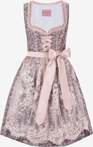 STOCKERPOINT Dirndl 'Meryl' in Roze: voorkant