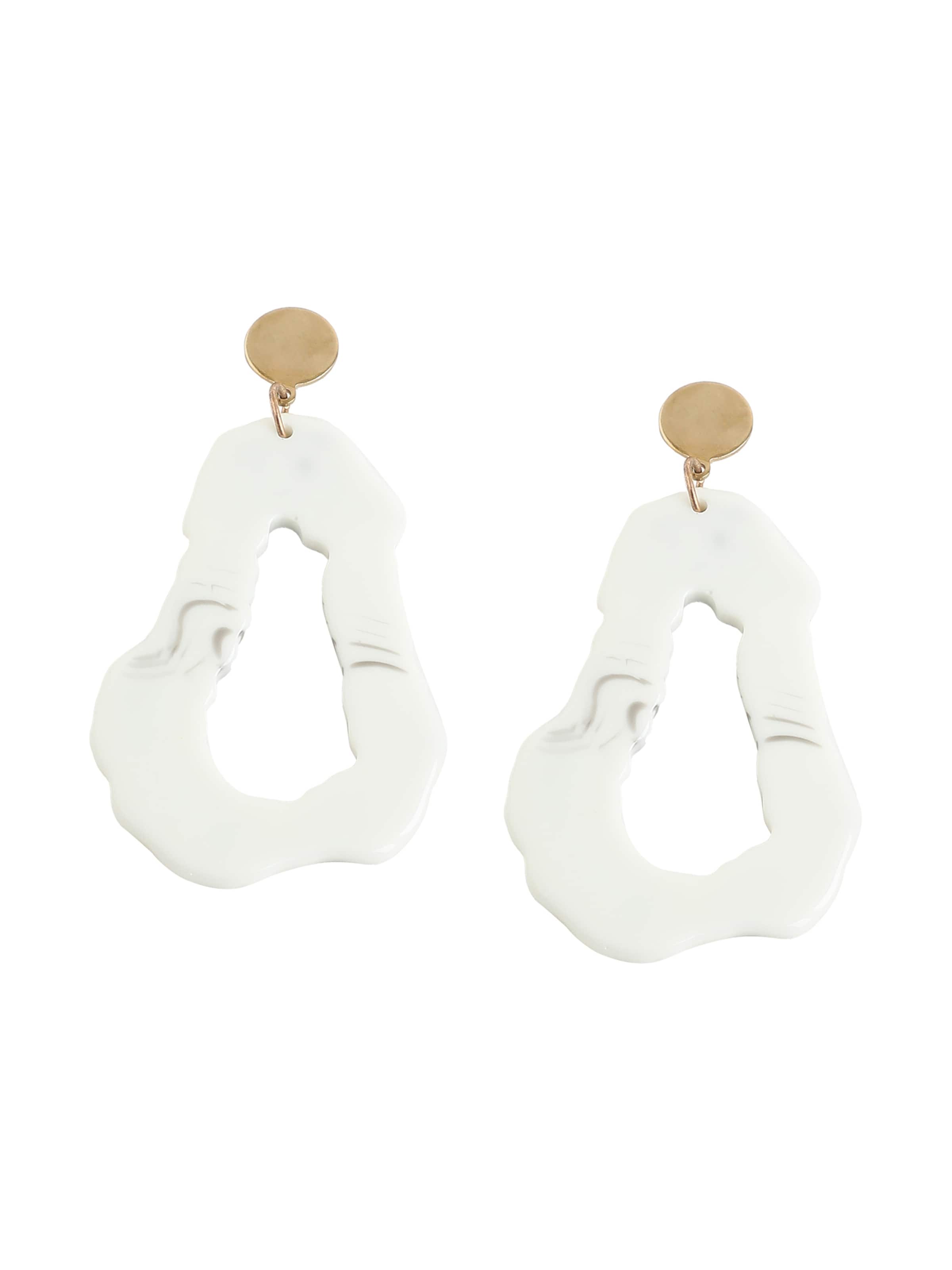 Boucles d'oreilles ' Nirvat ' SOHI en blanc : devant
