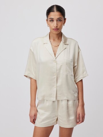 Camicia da donna 'Gleni' di LeGer by Lena Gercke in beige: frontale