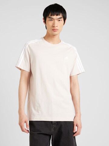 T-Shirt fonctionnel 'Essentials' ADIDAS SPORTSWEAR en beige : devant