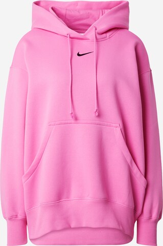 Nike Sportswear Свитшот 'Phoenix Fleece' в Ярко-розовый: спереди