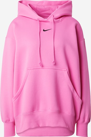 Bluză de molton 'Phoenix Fleece' de la Nike Sportswear pe roz: față