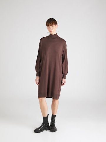 Soft Rebels Knitted dress 'Lea' in Brown: front