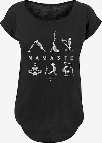 F4NT4STIC T-Shirt \'Namaste Yoga | Weiß YOU ABOUT Skelett in Halloween