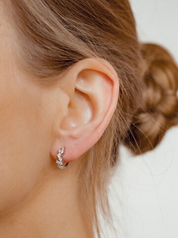 Hey Happiness Oorbellen 'Glitter Duo' in Zilver