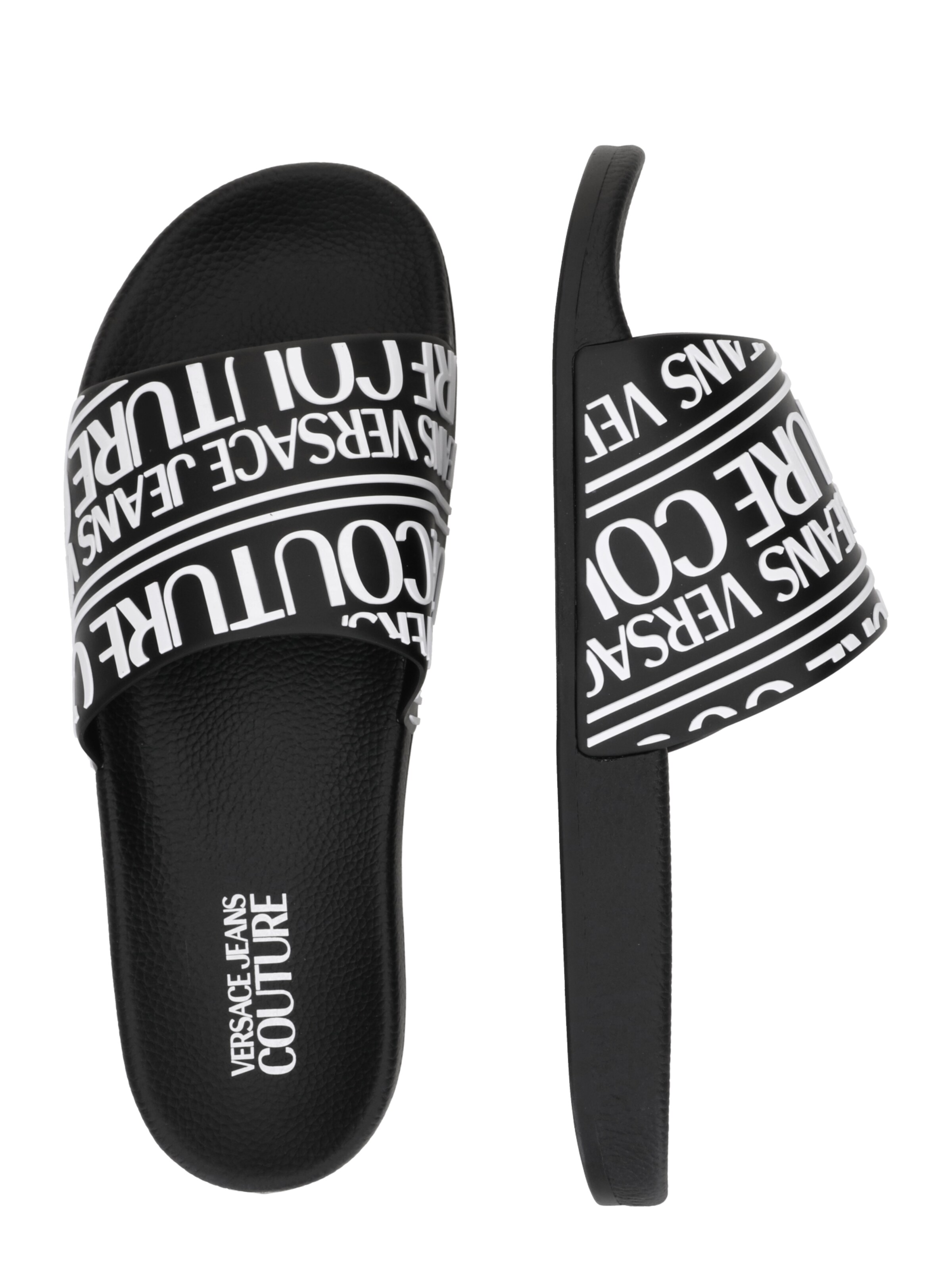 Versace Jeans Couture Pantolette in Schwarz