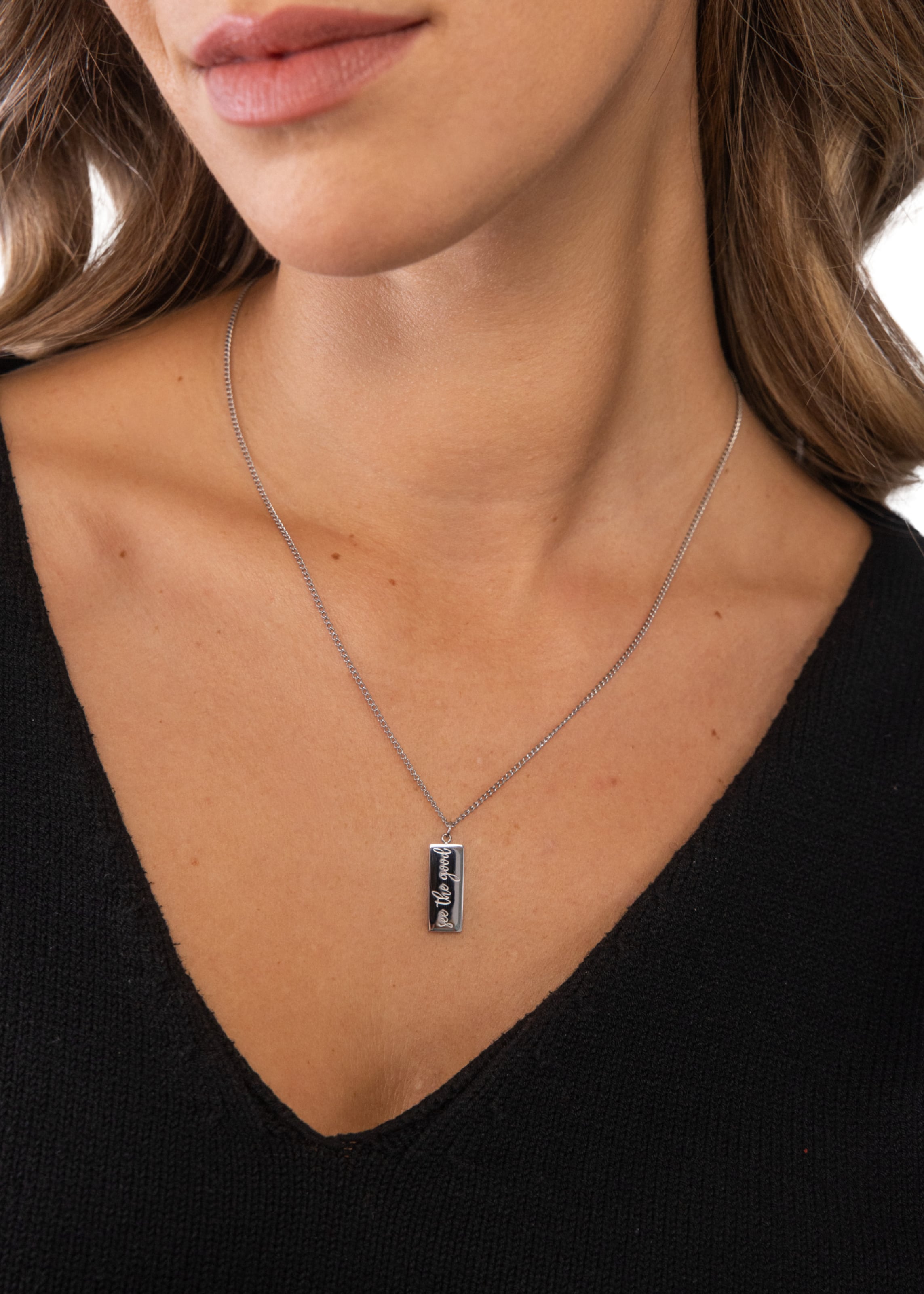 PURELEI Necklace 'See the good' in Silver