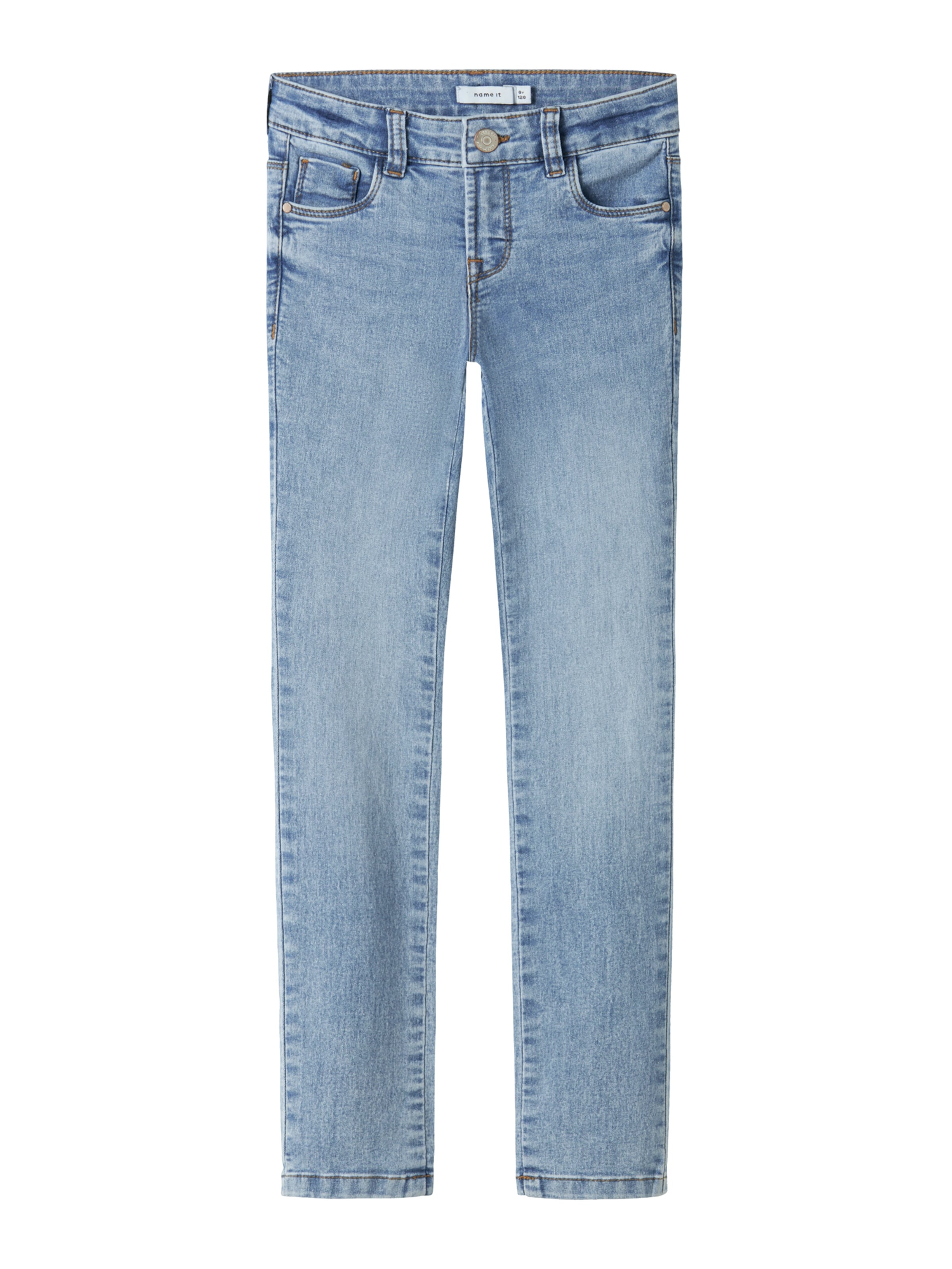 NAME IT - Skinny Vaquero 'NKFPOLLY' en azul: frente