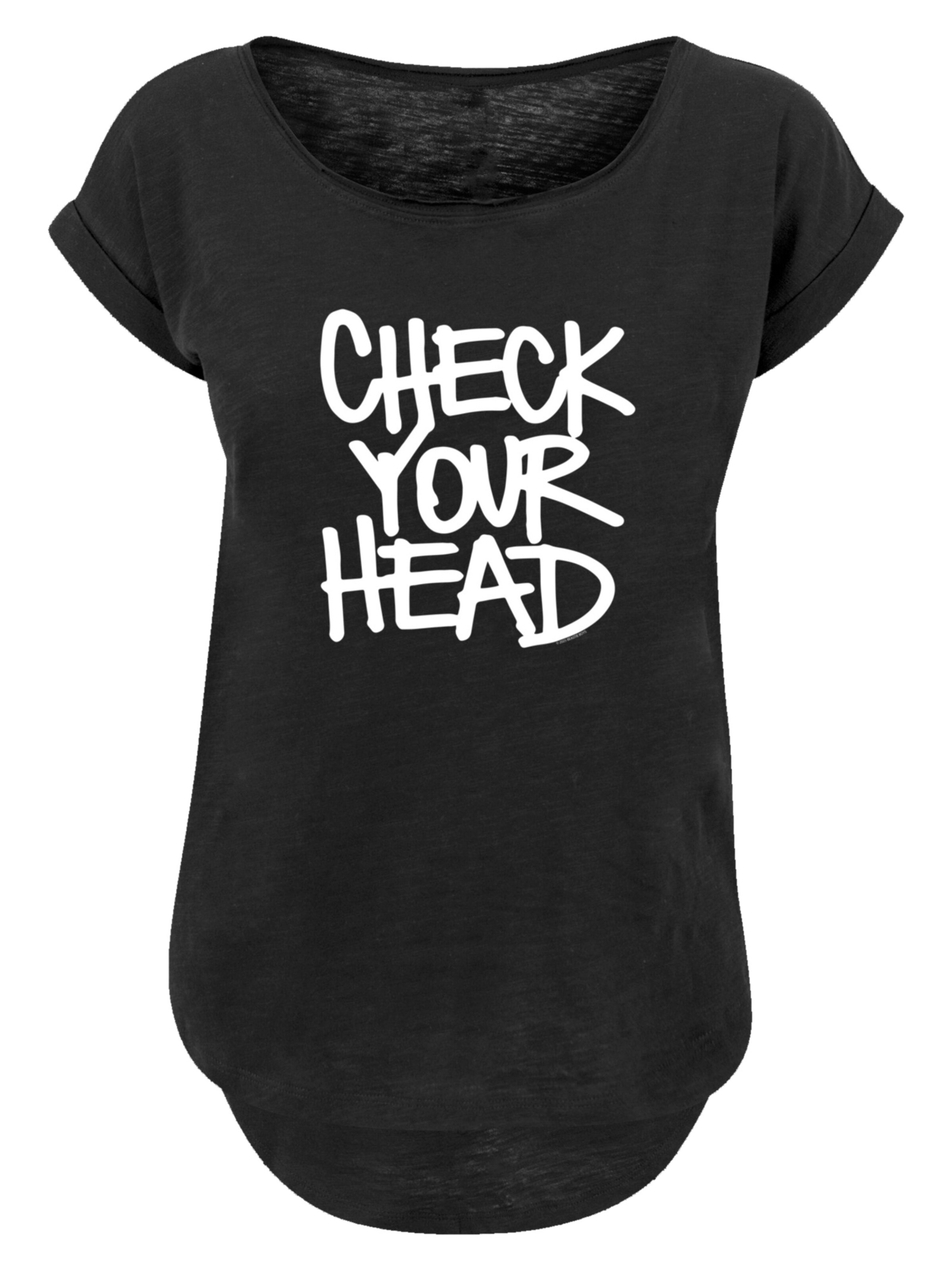 F4NT4STIC Shirt 'The Beastie Boys Check Your Head' in Black: front