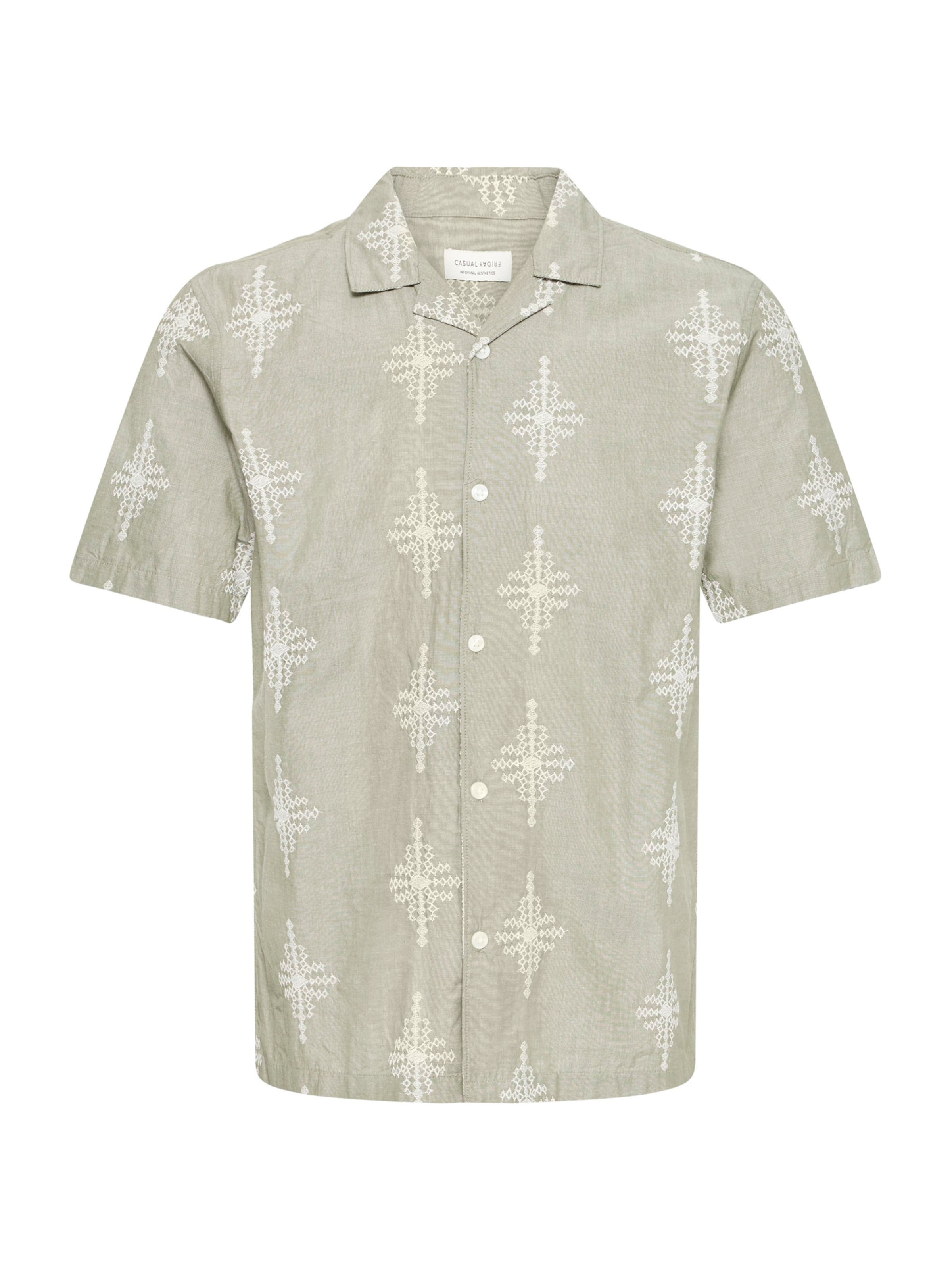 Casual Friday - Ajuste regular Camisa 'CFLEOPOLD' en verde: frente