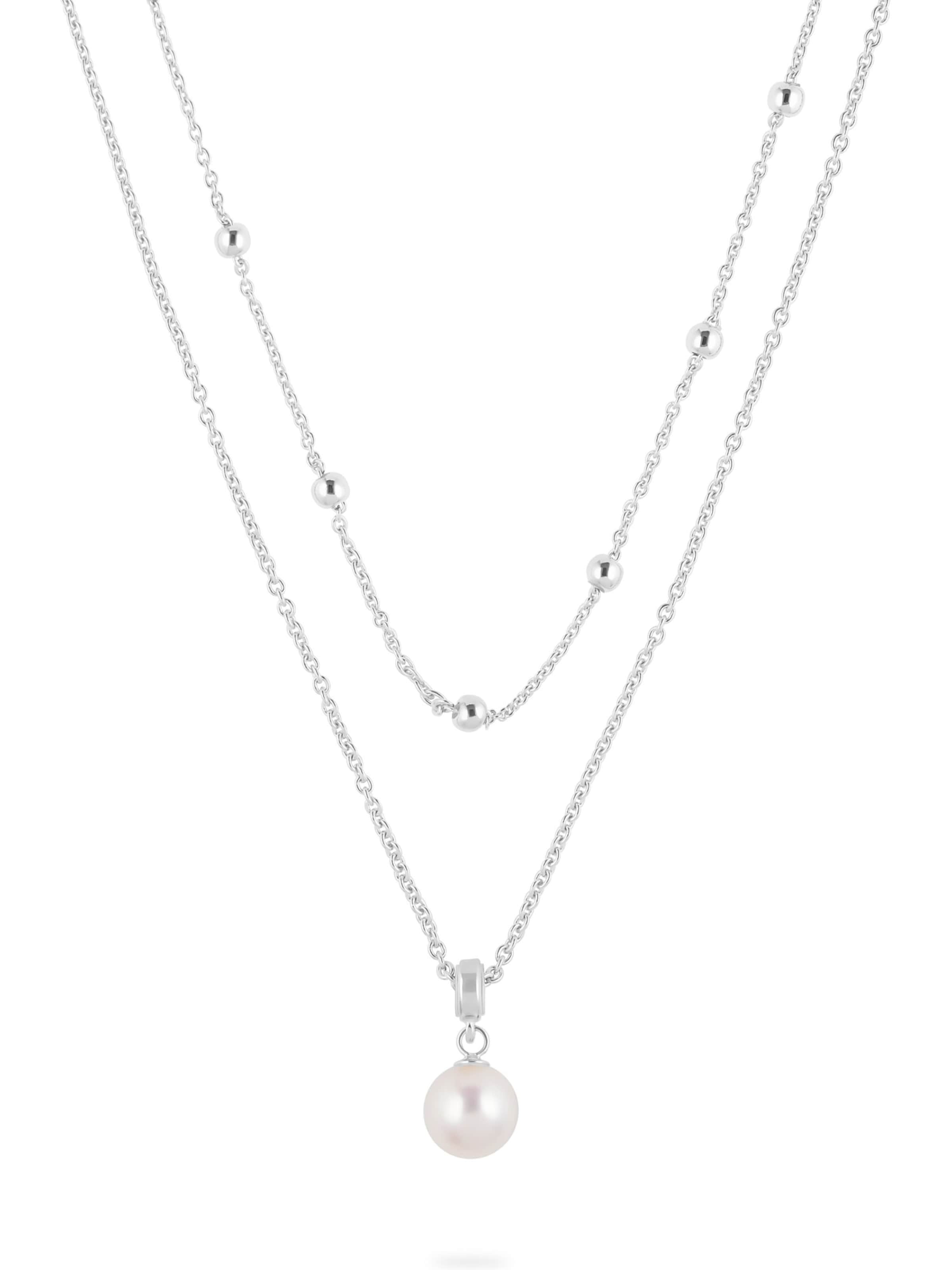 JETTE Necklace in Silver: front